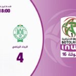 البطولة الوطنية الاحترافية "إنوي" ( الجولة 16).. ملخص مباراة الرجاء