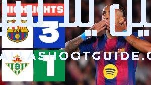 FC BARCELONA 3 - 1 REAL BETIS | RESUMEN LALIGA