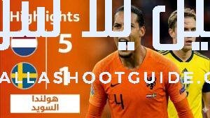 ملخص اهداف مباراة هولندا والسويد 5 - هدف هولندا الاول