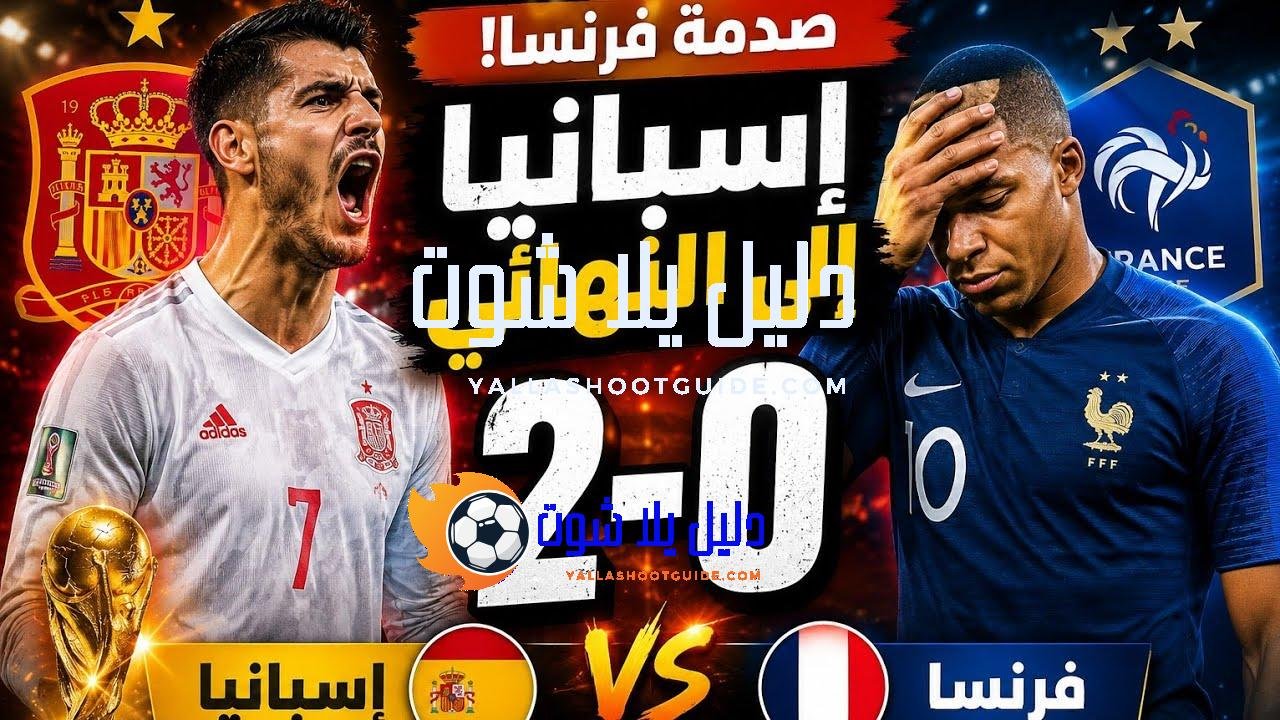 🏆 إسبانيا 2 - إسبانيا تُسقط فرنسا بثنائية وتتأهل إلى