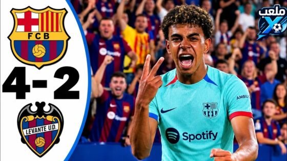 ملخص مباراة برشلونة وليفانتي اليوم 4 - ملخص مباراة برشلونة